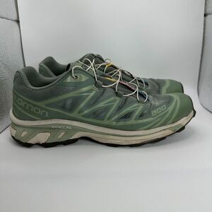 Salomon XT-6 Desert Sage Shoes Mens 9 Womens 10 Green Sneakers Soft Ground